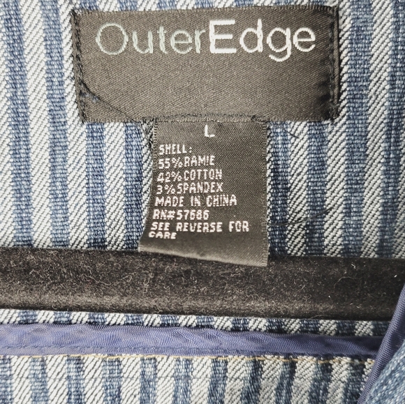 OuterEdge Vintage Blue Jacket Large - Picture 6 of 8